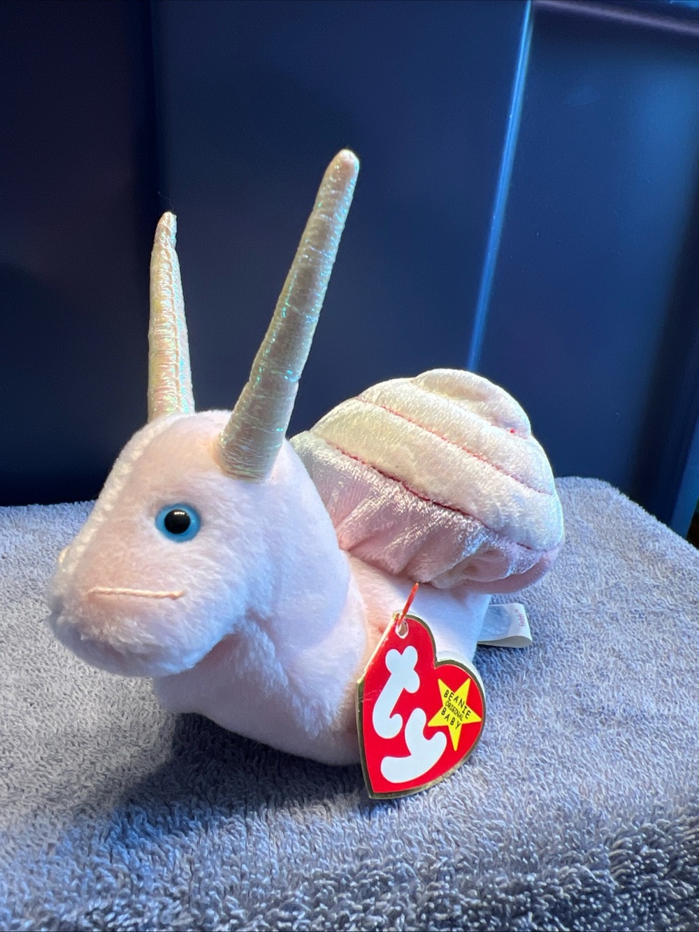 “Swirly” the Snail TY Original Beanie Babies 7” Retired Plush 1999 NWT